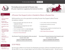 Tablet Screenshot of myrussianvisa.com